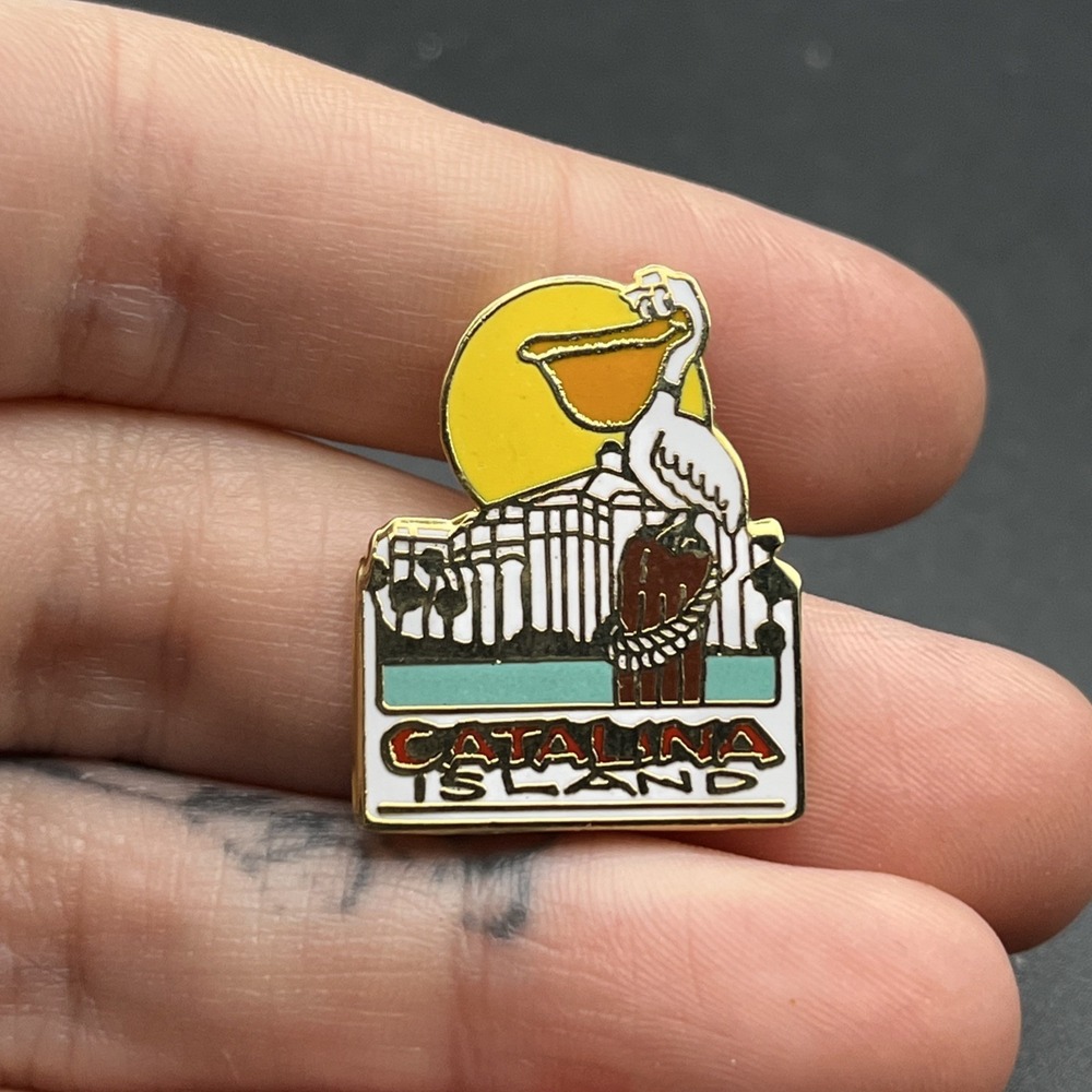 Catalina Island California Pelican Lapel Hat Pin